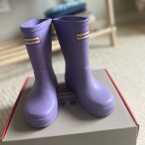 Brand New Hunter Kids’ Rain Boots - Lavender Mist - Size US 9 / UK 8 / EU 25